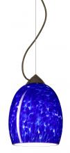  1KX-169786-BR - Besa Lucia Stem Pendant Blue Cloud Bronze 1x100W Medium Base