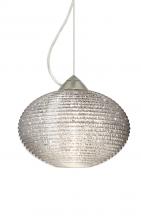  1KX-4912GL-SN - Besa Pape 10 Pendant 1Kx Glitter Satin Nickel 1x75W Medium Base