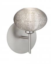  1SW-5612GL-LED-SN - Besa Wall Lasso Satin Nickel Glitter 1x5W LED