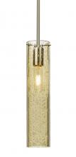  1TT-JUNI16GD-SN - Besa, Juni 16 Stem Pendant, Gold Bubble, Satin Nickel, 1x60W Medium Base