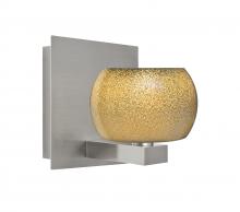  1WF-KENOGD-LED-SN - Besa, Keno Vanity, Gold Sand, Satin Nickel Finish, 1x3W LED