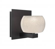  1WF-KENOWH-LED-BR - Besa, Keno Vanity, White Sand, Bronze Finish, 1x3W LED