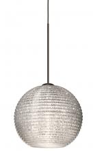  1XC-4615GL-BR - Besa Pendant Kristall 6 Bronze Glitter 1x35W Halogen