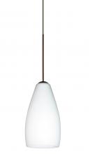  1XC-719807-BR - Besa Pendant Karli Bronze Opal Matte 1x50W Halogen