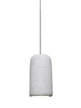  1XC-GLIDENA-LED-SN - Besa Glide Cord Pendant, Natural, Satin Nickel Finish, 1x2W LED