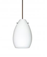  1XT-171307-BR - Besa Pendant Pera 6 Bronze Opal Matte 1x50W Halogen