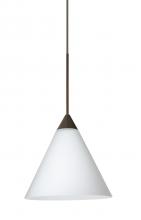  1XT-512107-BR - Besa Pendant Kani Bronze Opal Matte 1x50W Halogen