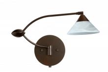  1WU-117652-BR - Besa Wall Kona Bronze Marble 1x50W Halogen Gy6.35