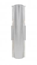  2NW-ESPADA16-SL - Besa, Espada 16 Outdoor Sconce, Silver/Clear Bubble, Silver Finish, 2x60W Medium Base