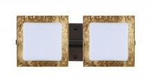  2WS-7735GF-BR - Besa Wall Alex Bronze Opal/Gold Foil 2x50W G9