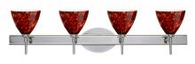  4SW-177941-LED-CR - Besa Wall Mia Chrome Garnet 4x5W LED