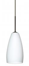  B-150907-MED-BR - Besa Chrissy Pendant For Multiport Canopy Bronze Opal Matte 1x50W B10 Medium Base