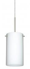  B-440407-LED-SN - Besa Stilo 7 LED Pendant For Multiport Canopy Opal Matte Satin Nickel 1x9W LED