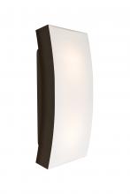  BILLOW15-LED-BR - Besa, Billow 15 Outdoor Sconce, Opal/Bronze, Bronze Finish, 2x8W LED