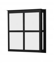  BREE11-WA-BK - Besa Outdoor Bree 11 Black White Acrylic 1x60W B10