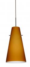  J-412480-BR - Besa Cierro Pendant For Multiport Canopy Bronze Amber Matte 1x100W Medium Base