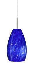  J-412686-LED-SN - Besa Pera 9 LED Pendant For Multiport Canopy Blue Cloud Satin Nickel 1x9W LED