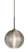  J-461602-LED-BR - Besa Kristall 8 Pendant For Multiport Canopy Bronze Smoke 1x9W LED