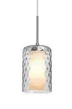  J-ESACL-SN - Besa, Esa Cord Pendant For Multiport Canopy, Clear, Satin Nickel Finish, 1x60W Medium