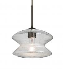  J-ZENCL-BR - Besa, Zen Cord Pendant For Multiport Canopy, Clear Bubble, Bronze Finish, 1x60W Mediu