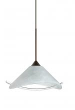  RXP-181304-BR - Besa Pendant Hoppi Bronze Marble/Clear 1x50W Halogen