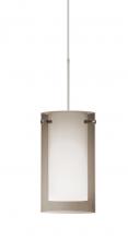  RXP-S44007-SN - Besa Pendant Pahu 4 Satin Nickel Transparent Smoke/Opal 1x35W Halogen