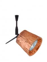  SP-5145CF-12-BR - Besa Spotlight With 12" Stem Nico 3 Bronze Stone Copper Foil 1x50W Halogen Mr16