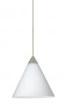  X-512107-SN - Besa Pendant For Multiport Canopy Kani Satin Nickel Opal Matte 1x50W Halogen