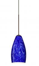  X-719886-BR - Besa Pendant For Multiport Canopy Karli Bronze Blue Cloud 1x50W Halogen