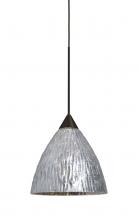  X-EVESS-LED-BR - Besa, Eve Cord Pendant For Multiport Canopies, Stone Silver Foil, Bronze Finish, 1x5W