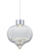  X-TERRACL-LED-SN - Besa Terra Cord Pendant For Multiport Canopy, Clear Crystals, Satin Nickel Finish, 1x