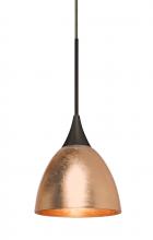  XP-1758CF-LED-BR - Besa Divi Pendant, Copper Foil, Bronze, 1x9W LED