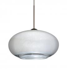  XP-2492SF-LED-BR - Besa Pendant Brio 7 Bronze Silver Foil 1x5W LED