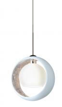  XP-4293SF-BR - Besa Pendant Pogo Bronze White/Inner Silver 1x35W Halogen