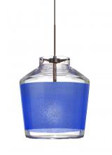  XP-PIC6BL-BR - Besa Pendant Pica 6 Bronze Blue Sand 1x50W Halogen