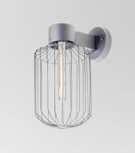  SULTANA-C-WALL-EDIL-SL - Besa, Sultana Cylinder Wall Sconce, Silver Finish, 1x4W LED Filament