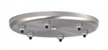  T26XQ-SN - Besa 6-Light Round Canopy Satin Nickel