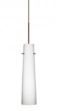  1XC-567407-BR - Besa Camino Pendant Bronze Opal Matte 1x50W Halogen