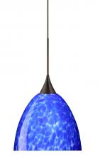  1XP-757086-BR - Besa Pendant Sasha Bronze Blue Cloud 1x50W GY6.35