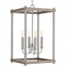  P500088-009 - Fontayne Collection Four-Light Brushed Nickel Farmhouse Pendant Light