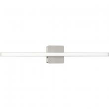  P300405-009-CS - Phase 4 Collection 32 in. Brushed Nickel Large Modern Integrated 3CCT Integrated LED Linear Vanity L