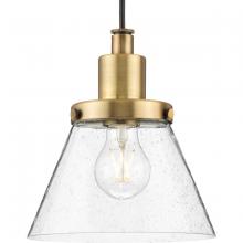  P500382-163 - Hinton Collection One-Light Vintage Brass Modern Farmhouse Pendant