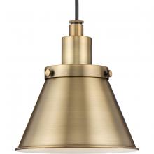  P500383-163 - Hinton Collection One-Light Vintage Brass Modern Farmhouse Pendant