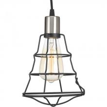 Progress P500021-143 - Gauge Collection One-Light Graphite Farmhouse Pendant Light