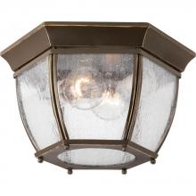  P6019-20 - Roman Coach Collection Two-Light 11" Flush Mount