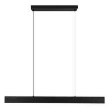  204376A - 1x33W Integrated LED linear pendant With matte black finish