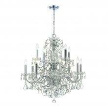  3228-CH-CL-S - Imperial 12 Light Swarovski Strass Crystal Polished Chrome Chandelier