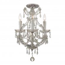  4473-CH-CL-S_CEILING - Maria Theresa 4 Light Swarovski Strass Crystal Polished Chrome Semi Flush Mount