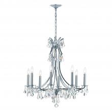  5938-CH-CL-S - Cedar 8 Light Swarovski Strass Crystal Polished Chrome Chandelier