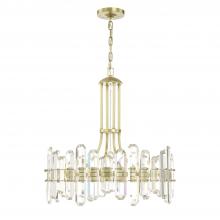  BOL-8888-AG - Bolton 8 Light Aged Brass Chandelier